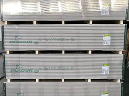PLACAS DE YESO LAMINADO PLADUR A PIE DE OBRA